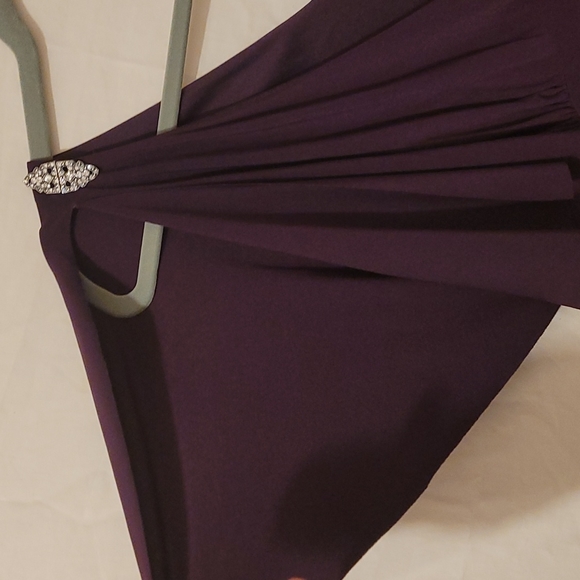 NWT Chaps Purple Flutter Sleeve Dress size 12 - Picture 4 of 8